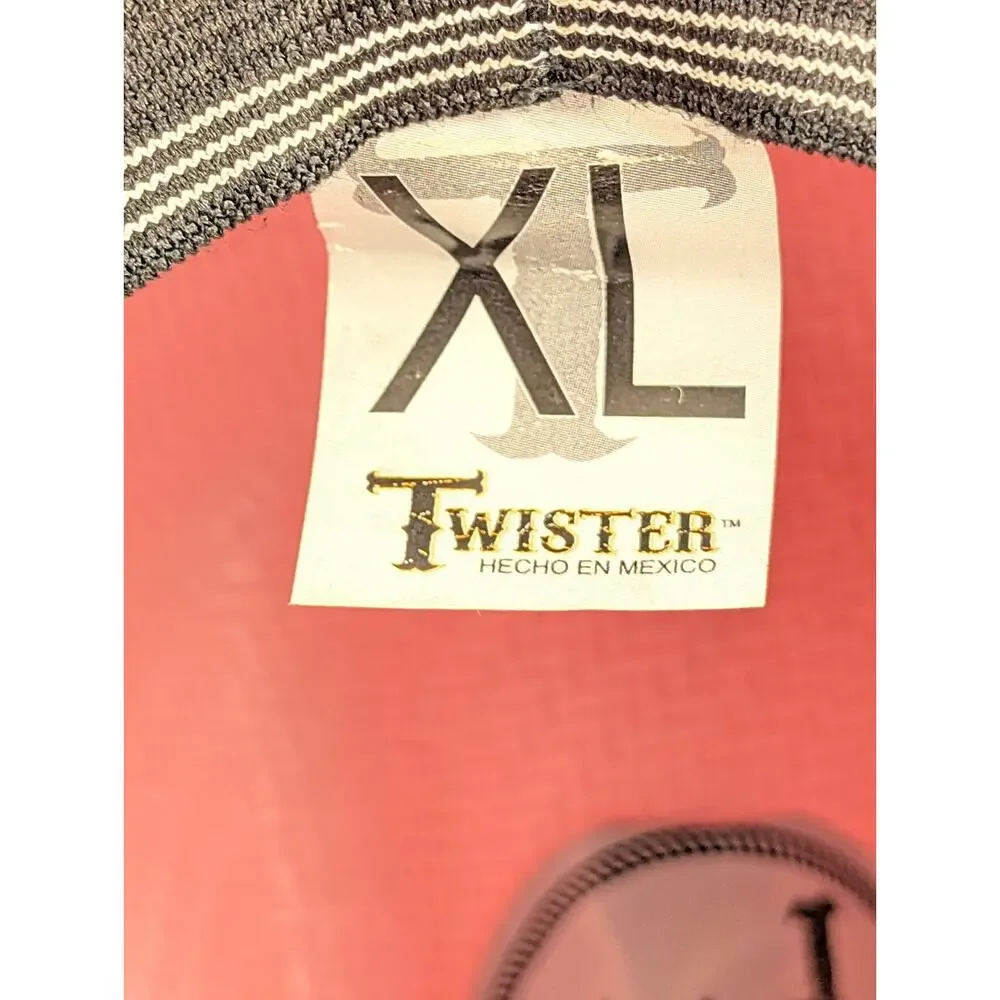 Twister Light Pink Straw Girls Cowboy Hat Youth XL